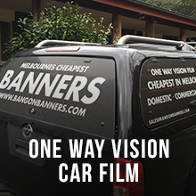 One Way Vision Car Film